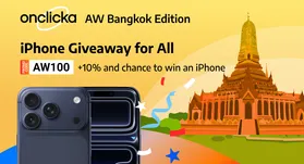 AW Bangkok Celebration: Get a chance to win an iPhone and get a 10%  Bonus!