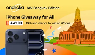 AW Bangkok Celebration: Get a chance to win an iPhone and get a 10%  Bonus!